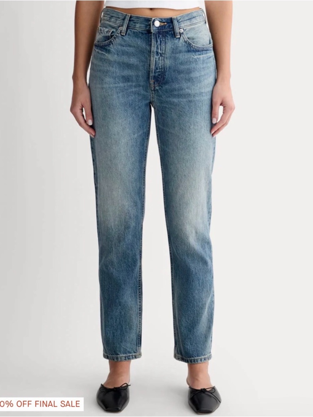 Everlane Light Blue High-Rise Straight Jeans